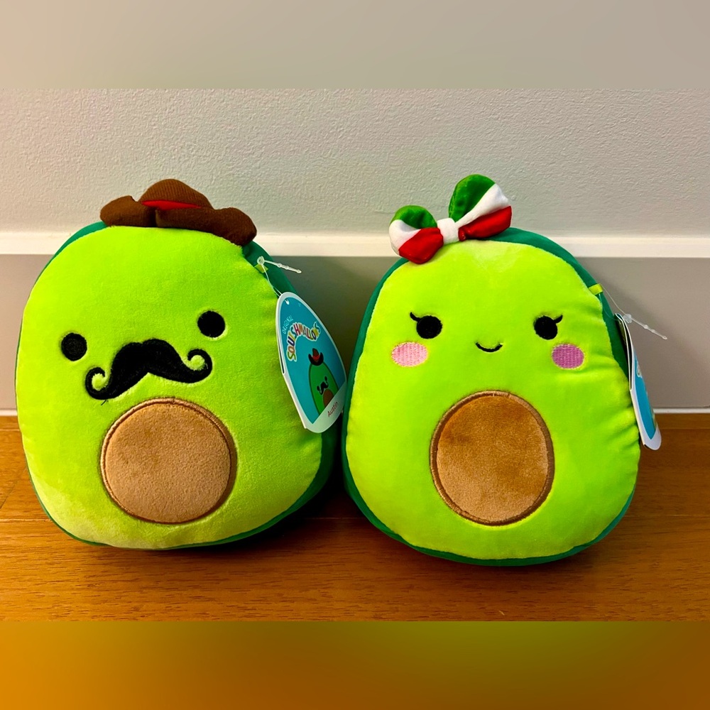 Austin and Mireya Avocado Squishmallow 8” NWT
